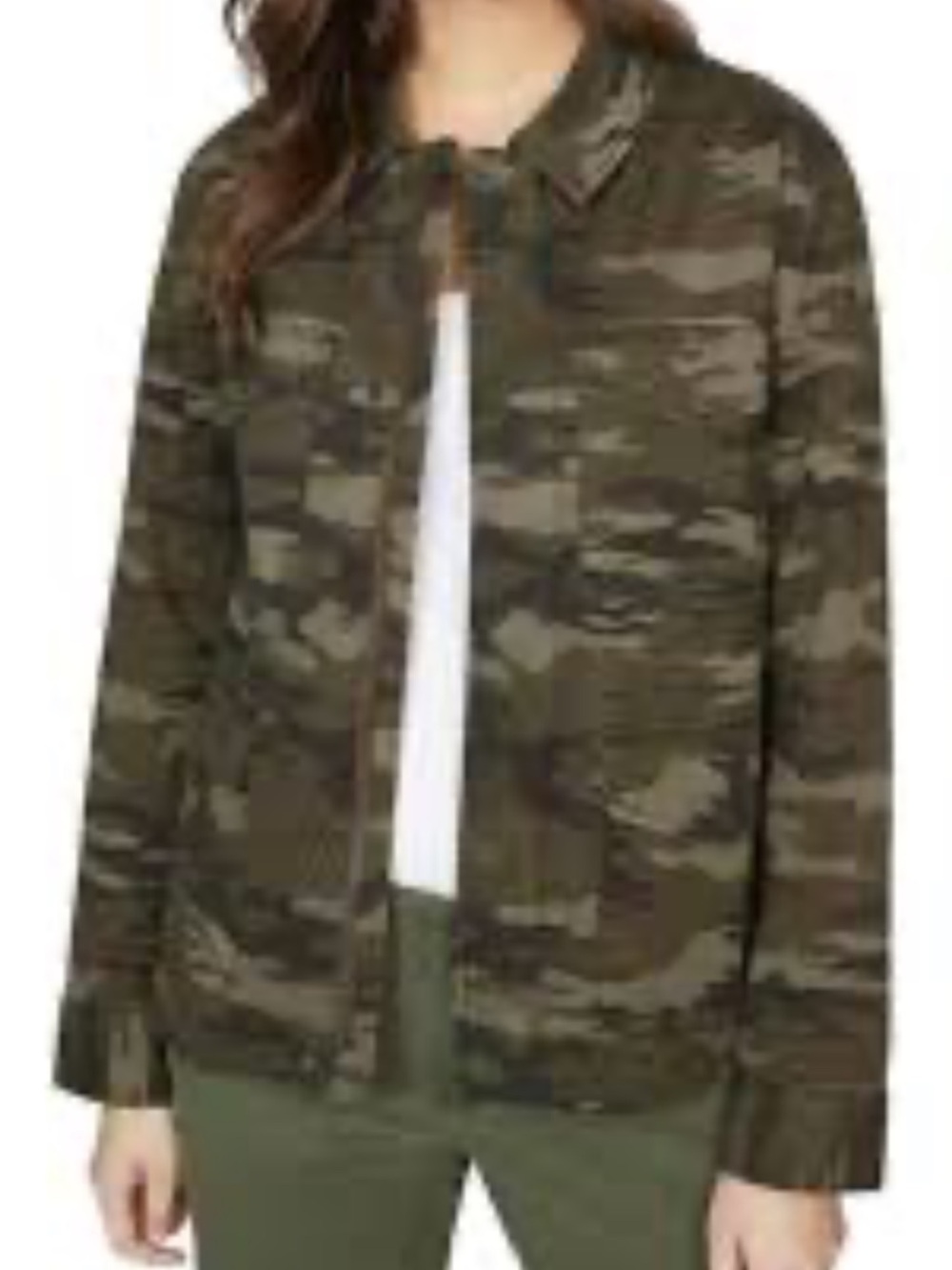 Sanctuary Clothing Camo Rip Stop Skater Jacket/Shirt Size XL